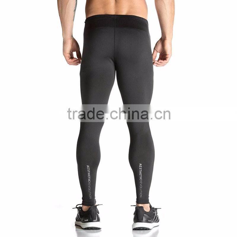 Stylish mens sports legging compression pants fitness collant compression tights
