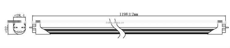 2014 best price smd 2835/3014 t5 led fluorescent tube 10w 2ft