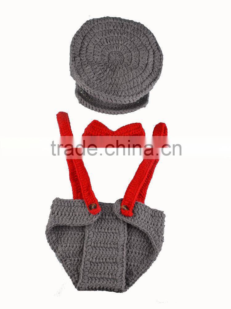 hot new products for 2016 OEM service handmade crochet baby photo props set