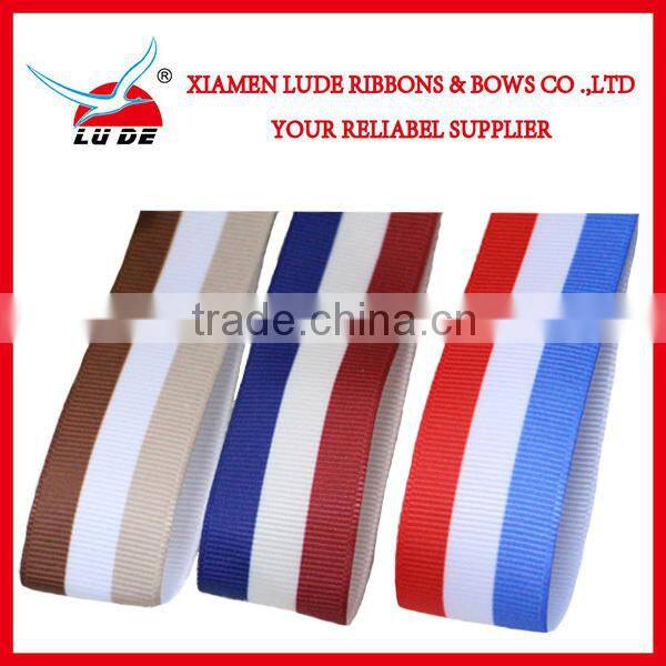Wholesale High Quality Striped Grosgrain Ribbon
