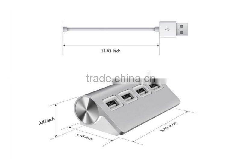 Mini 4 port USB3.0 Hub Supports 5 Gb/s Compatible with USB3.0/USB2.0/1.1