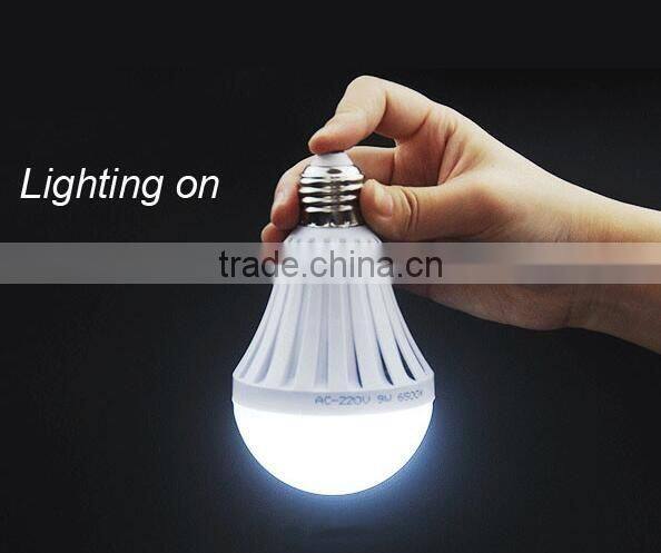 5w 7w 9w 12w smd5730 rechargeable emergency light bulb