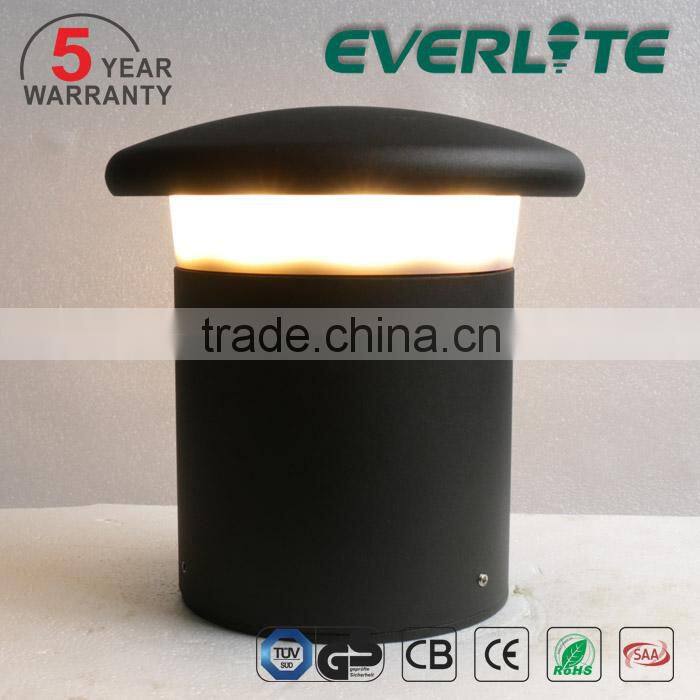 ADC12 die-casting body CREE LED Mean well driver 5 years warranty 9w led bollard lighting