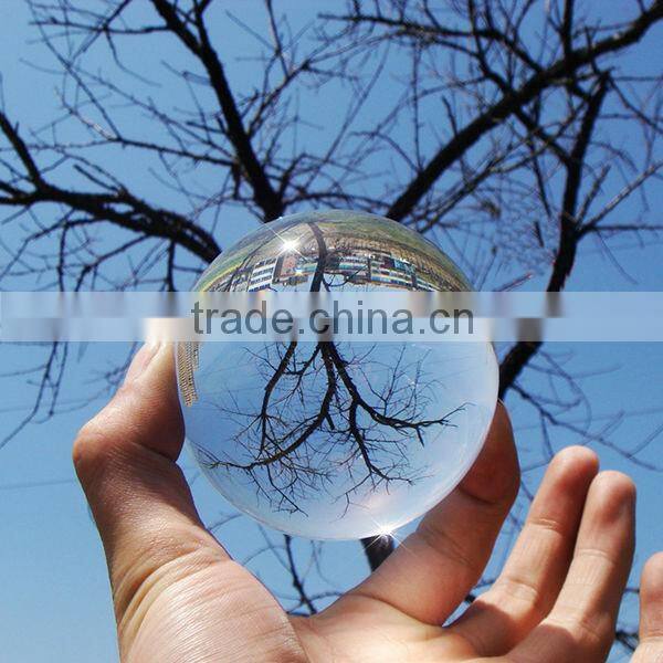 Clear blank crystal globe