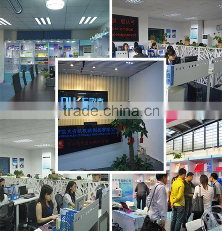 High transparent online shopping customized acrylic square table hot sell