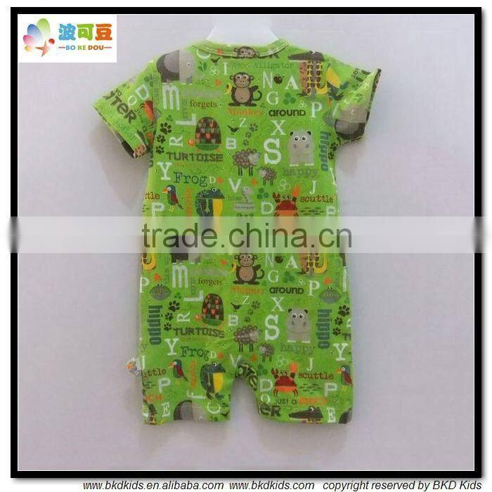 infant & toddler animal all-over printed baby clothing baby short jumpsuit