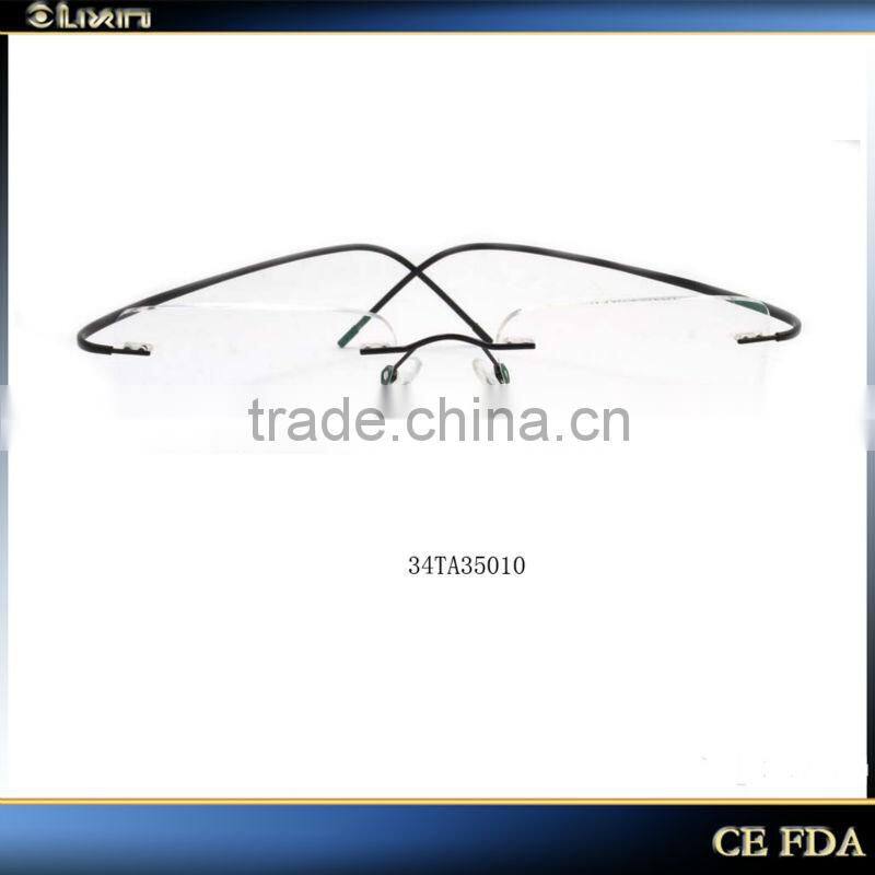 SLIM RIMLESS TITANIUM OPTICAL FRAME