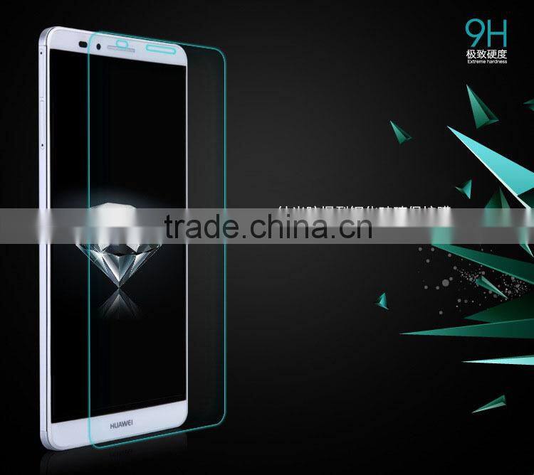 2015 hot new products,hight quality 9H hardness 2.5D round edge tempered glass screen protector for Huawei Mate 7