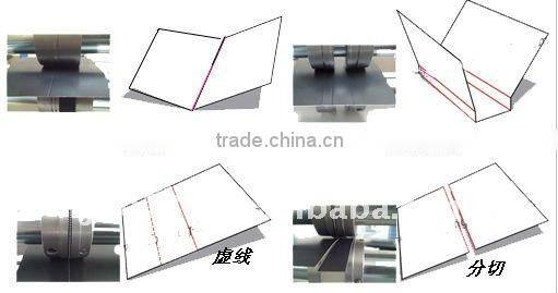 Semi paper creasing and perforating and Cutting machine