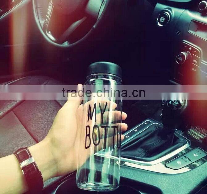 New Design Hot Selling BPA Free Fruit Infuser My Bottle 500ml Sports Plastic Water Bottle