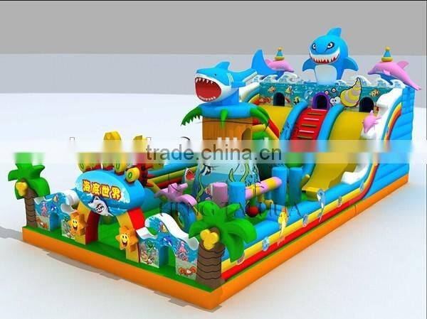 Most Popular and Super Attractive Inflatable bouncy castle with slide , inflable bouner , inflatable combo