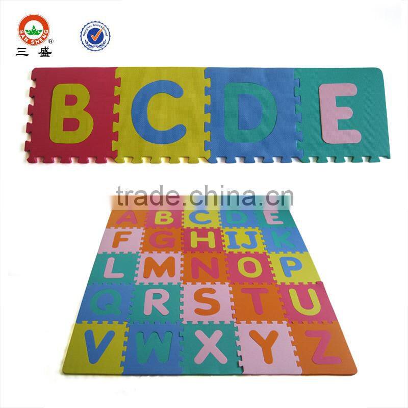 Wholesale alphabet jigsaw puzzle eva foam mat/baby number puzzle mat/alphabet puzzle mat