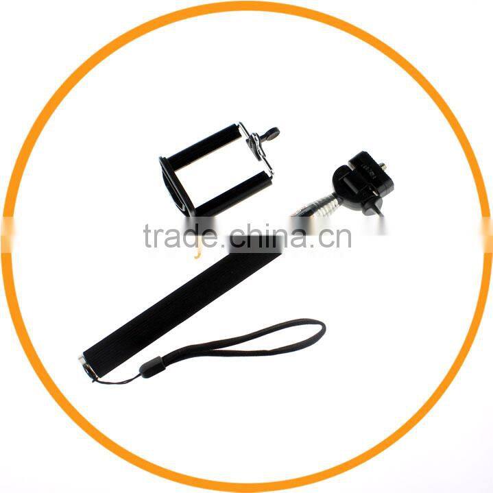 Z07-1+L ( U clip 5.5-8.5cm) Mobile Phone Monopod for Note 3 S5 S4 S3, 5G 5C 5S from dailyetech