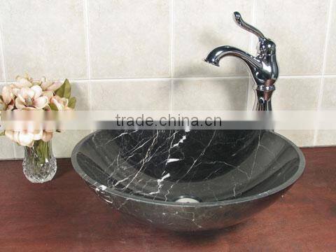 free standing counter top black granite washbasins