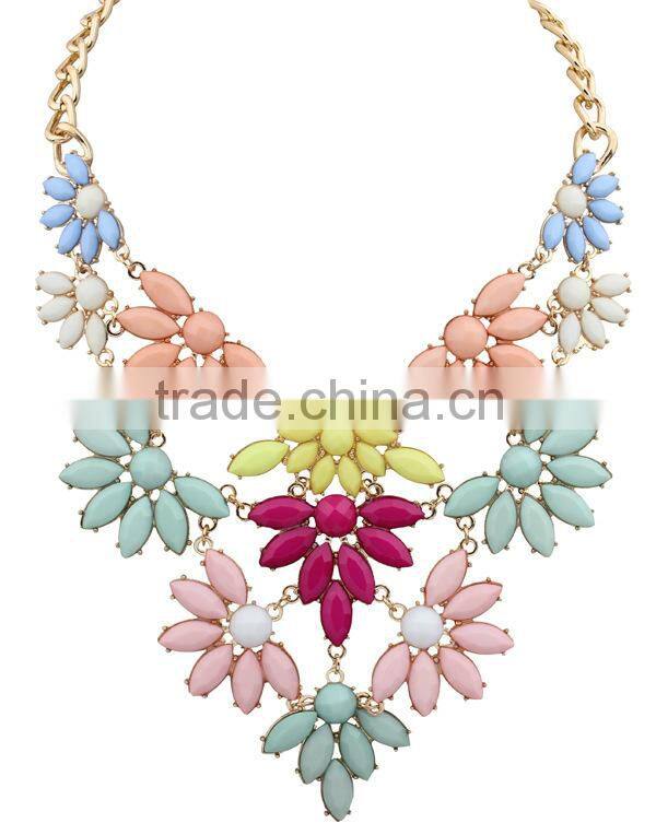 Leaf Flower Vintage Choker Collar Pendant Statement Necklace Women Necklaces & Pendants Fashion Necklaces for Women 2014