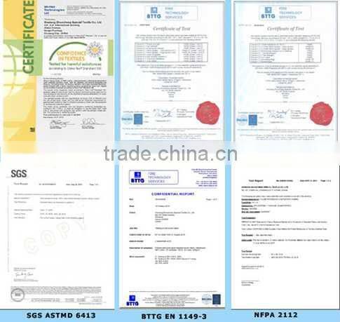 hi visible fabric/fluorescent yellow fabric for mens jacket