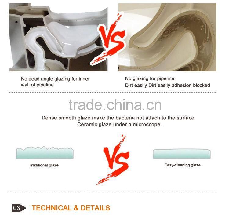 CRW HTC3508 Two Piece Small Bathroom Toilet