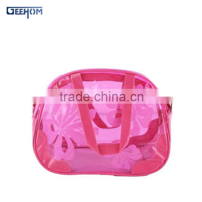 waterproof pvc handle toiletry bag