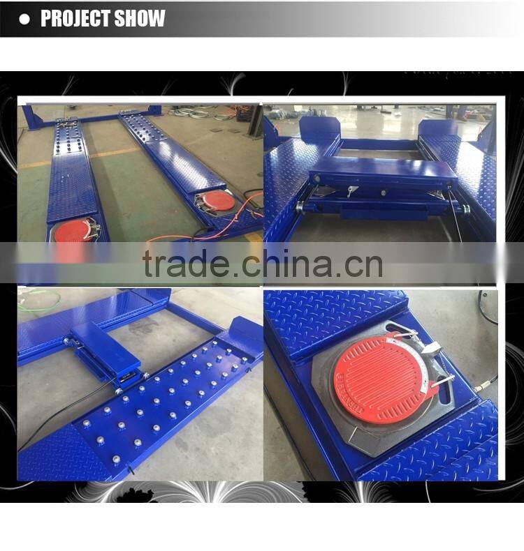 four post auto lift machine With Rolling Jack Lifter