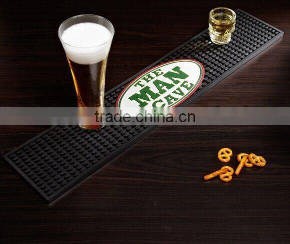 New design Custom Logo bar mat,soft pvc bar mat, rubber bar mat