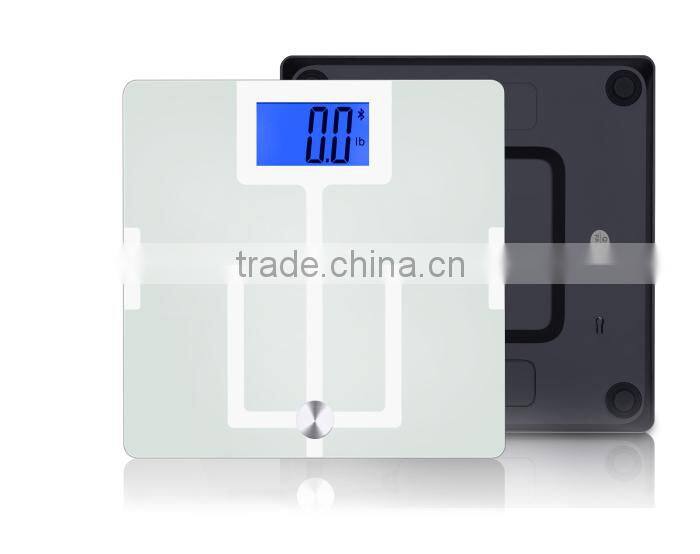 Large Scale with 4.3" Blue Screen Bluetooth 4.0 Body Analysis Function