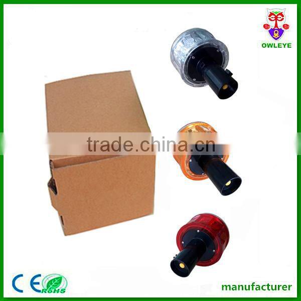 Ultra bright 12 pcs led solar-powered blinker warning light