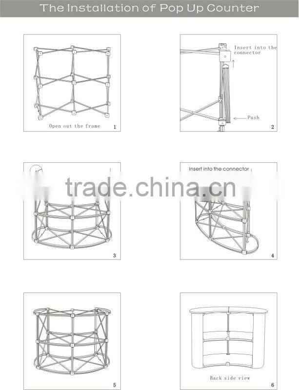Outdoor Folded ABS Promotional Table Counter Stand