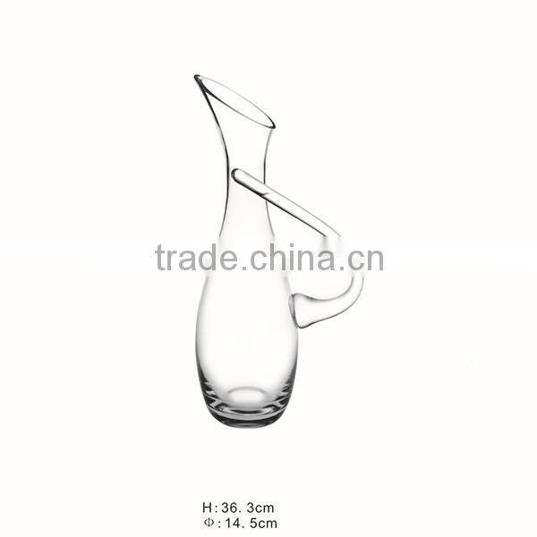 cheap antique glass wine decanter with handle