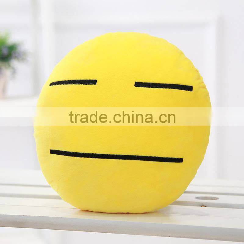 2015 new design emoji pillow, with polyester fiber filling