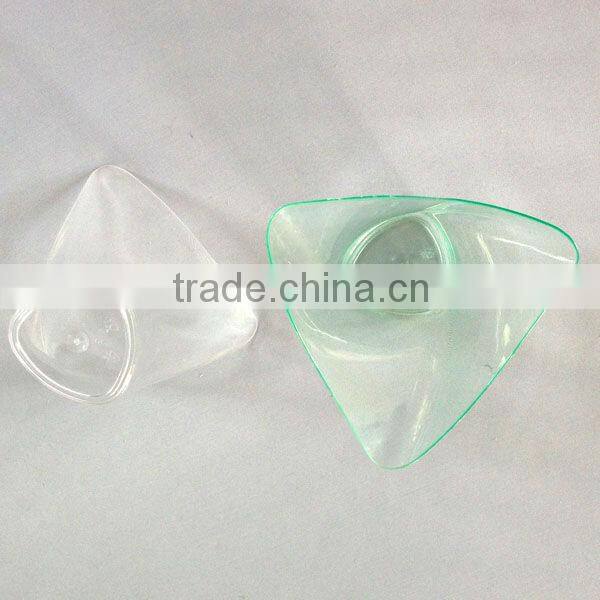 Transparent or Blue Plastic disposable dessert container