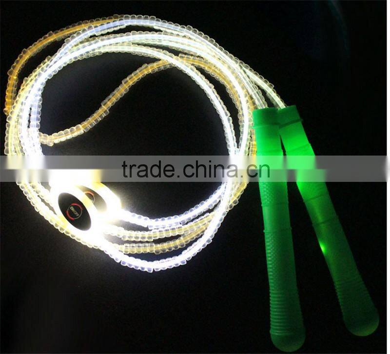 Multi color led flashing jump rope Light up jump rope Glowing skipping rope