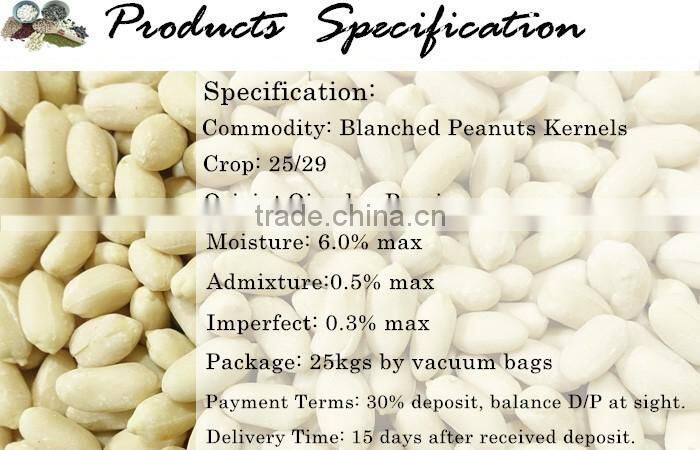 Taste Delicious Blanched Peanut Kernels China SONGS Foods Company