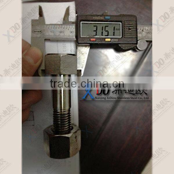 alloy X- 750 / GH 4145 alloy718 / GH4169 stainless steel fasteners hex bolt