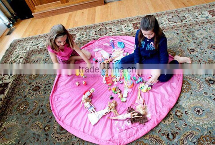 Promotion children play mat bag toy storage bag organizer
