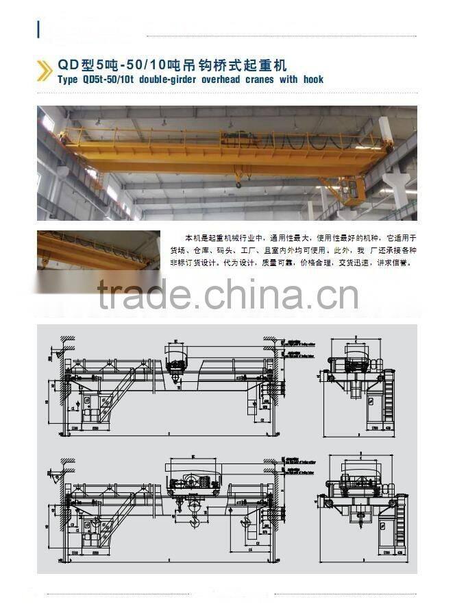 LH LHB QD YH QZ QC QP QS YNQ Model Double-Girder Overhead Cranes