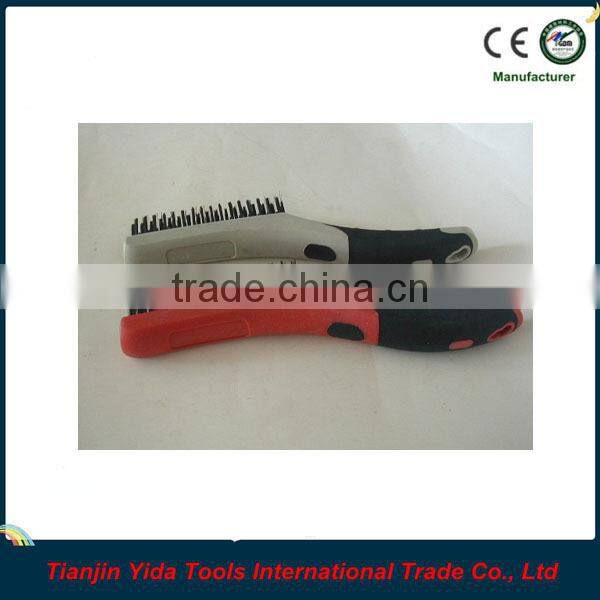 10" Two-colour Rubbery Steel Wire Brush