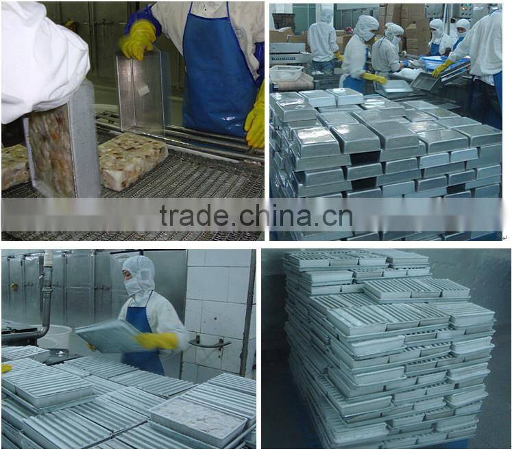 aluminum freezing container for block frozen shrimps