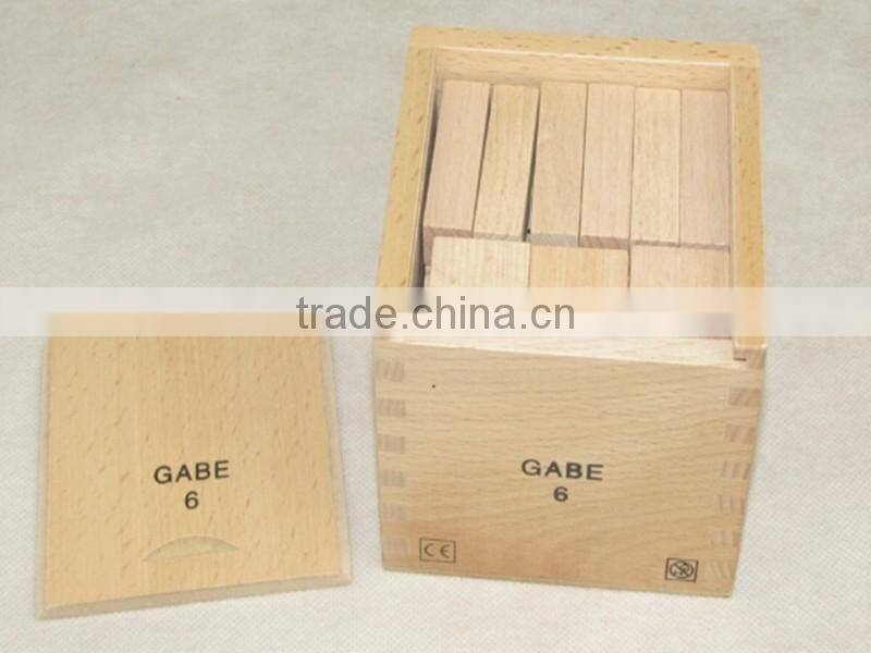 Professional kindergarten teaching AIDS educational toy Froebel Gabe 6