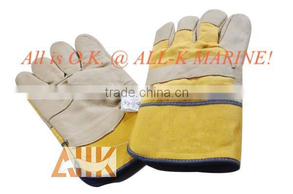 Vinyl Leather Winter Gloves