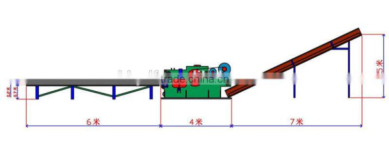 chipper cutter: machine to cut empty fruit bunches to short fibers for fuel 110KW