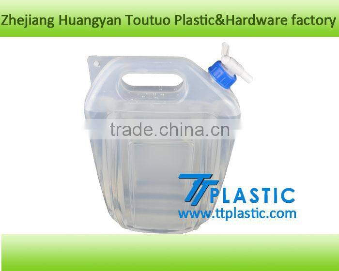 5L.10L.15L.18L.20Lwatter carrier hot sale the LDPE materail collapsible Clear plastic Camping water carrier