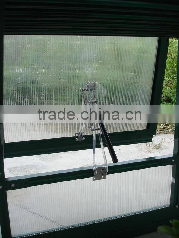 Automatic window opener for greenhouse