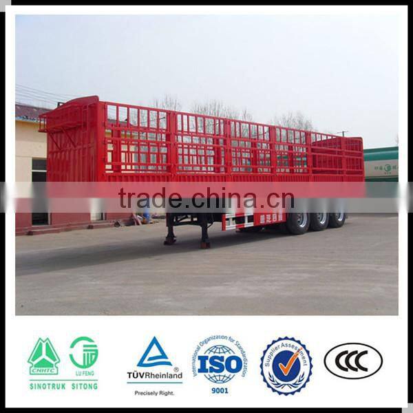 Factory supplier 3 axle van type semi trailer