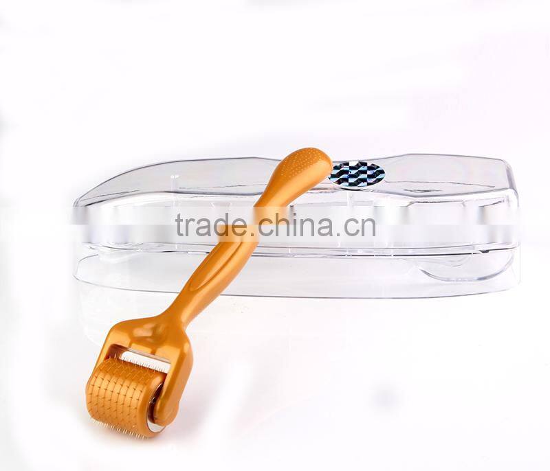Hot sale 192 needles Gold color Titanium needles Dr.roller derma roller