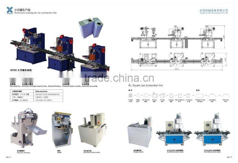 Automatic round pail can making machine