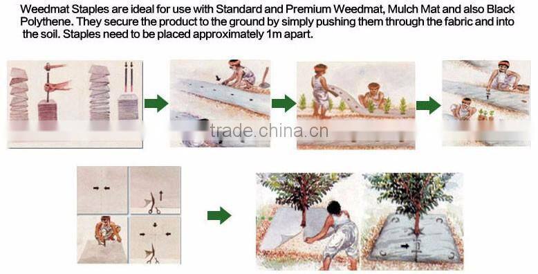 Vegetable growing plastic weed block matting