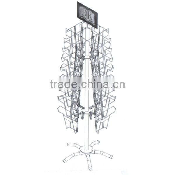 Floor Standing Chrome Leaflet Display Holder