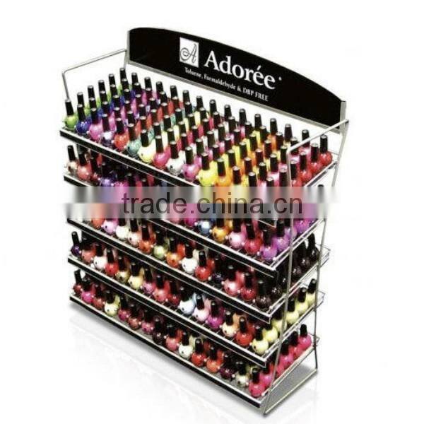 5 Tier Metal Nail Polish Mountable Organizer Display Rack
