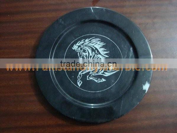 FINE QUALITY MARBLE PLATES HANDICRAFTS