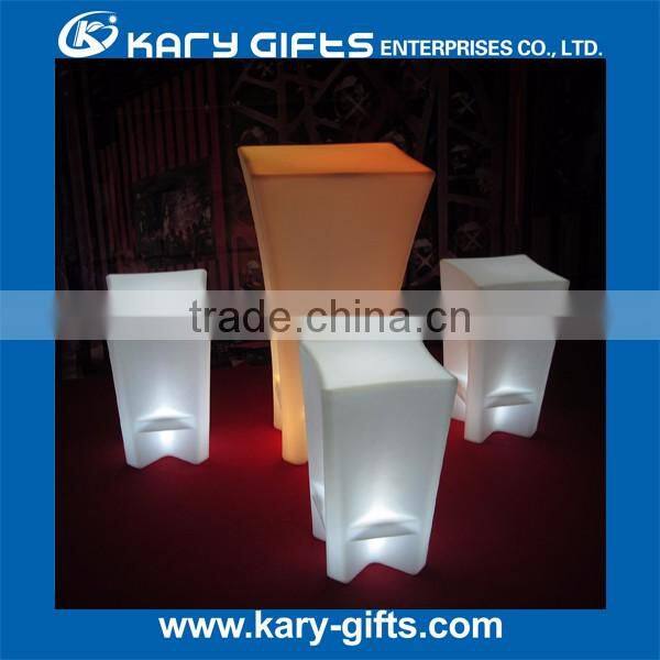 LED illuminated cocktail table party led lighted table bar furniture KFT-6076